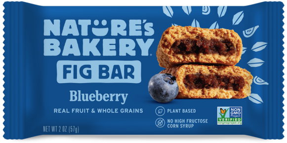 Nature's Bakery Blueberry Fig Bar Packaging PNG