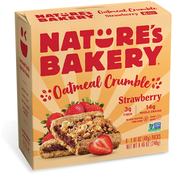 Natures Bakery Oatmeal Crumble Strawberry Box PNG