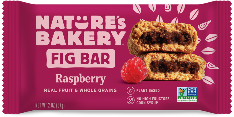 Natures Bakery Raspberry Fig Bar Packaging PNG