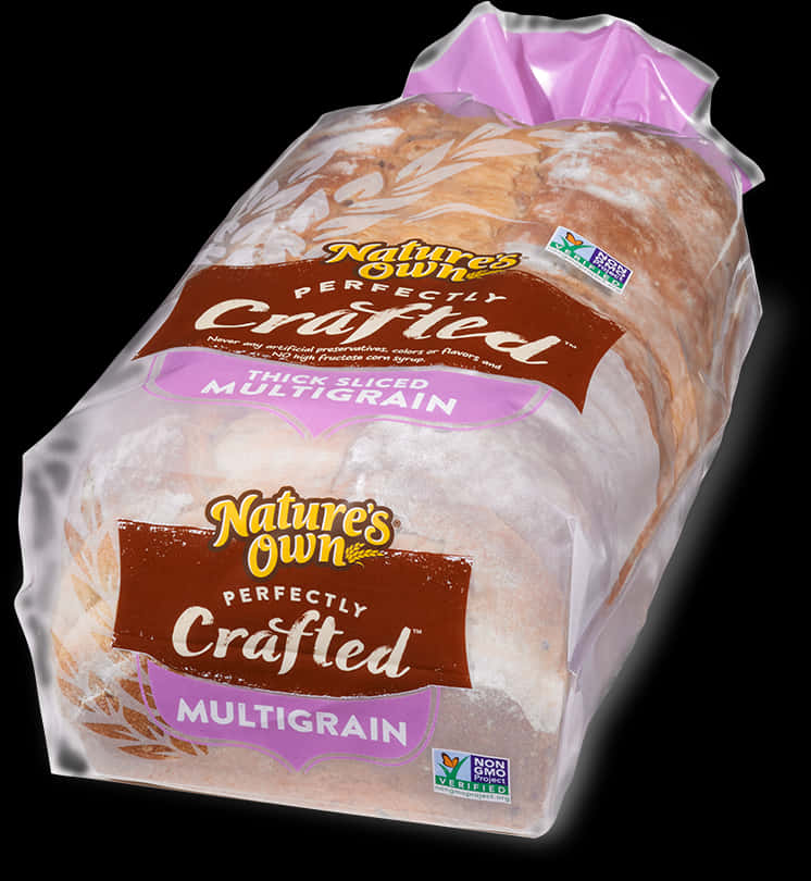Natures Own Perfectly Crafted Multigrain Bread PNG