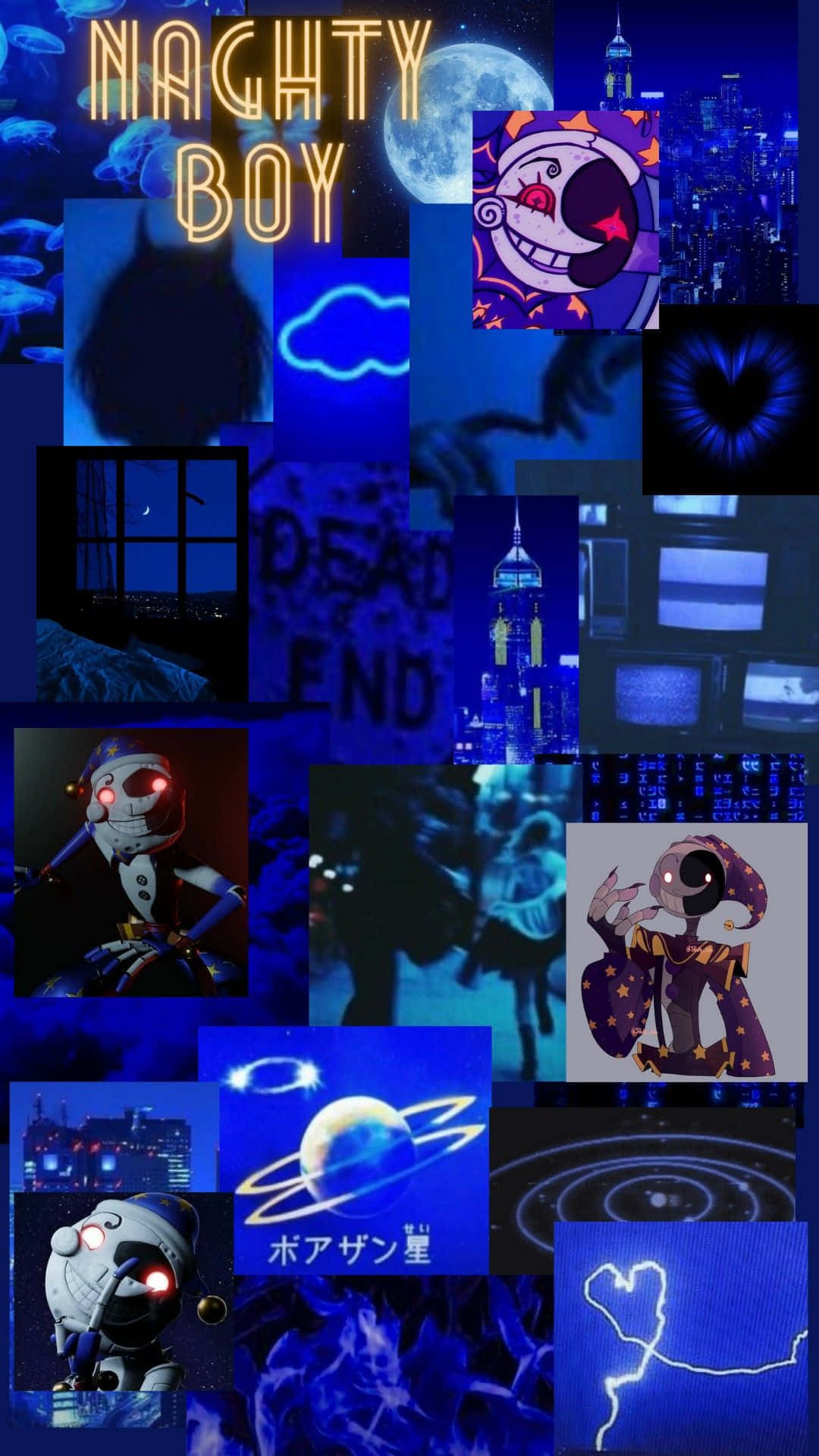 Naughty Boy F N A F Aesthetic Collage Wallpaper