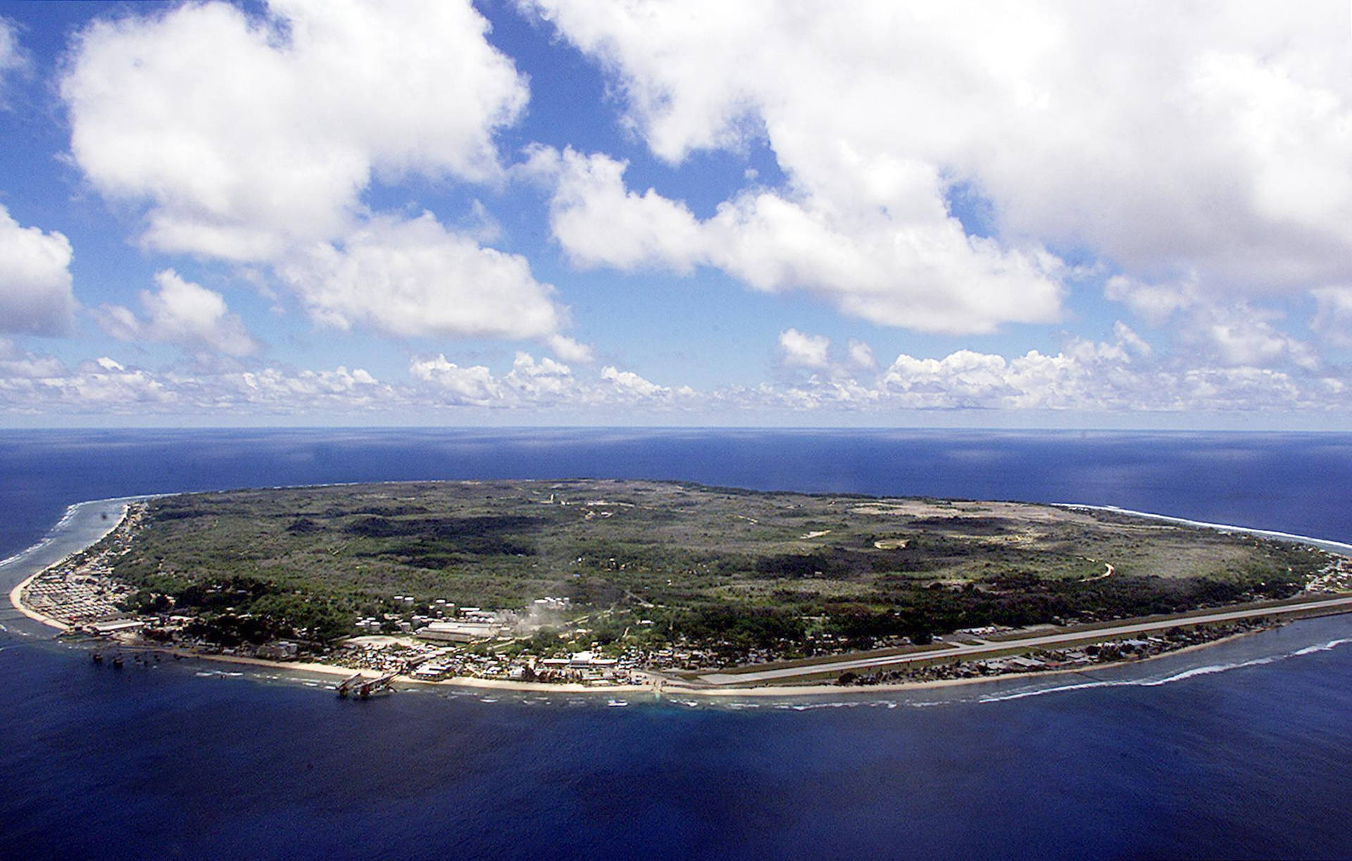 Nauru Aerial View Wallpaper