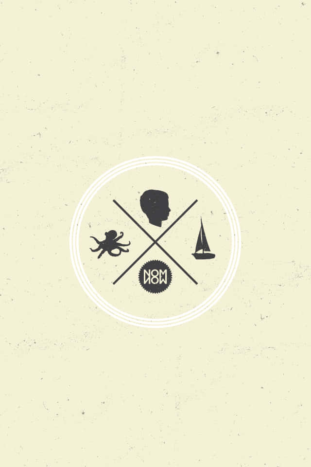 Nautical Compass Design Wallpaper