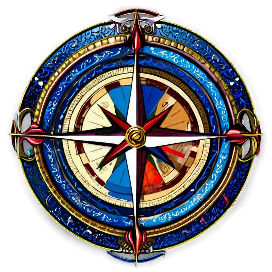 Nautical Compass Rose Graphic Png 14 PNG