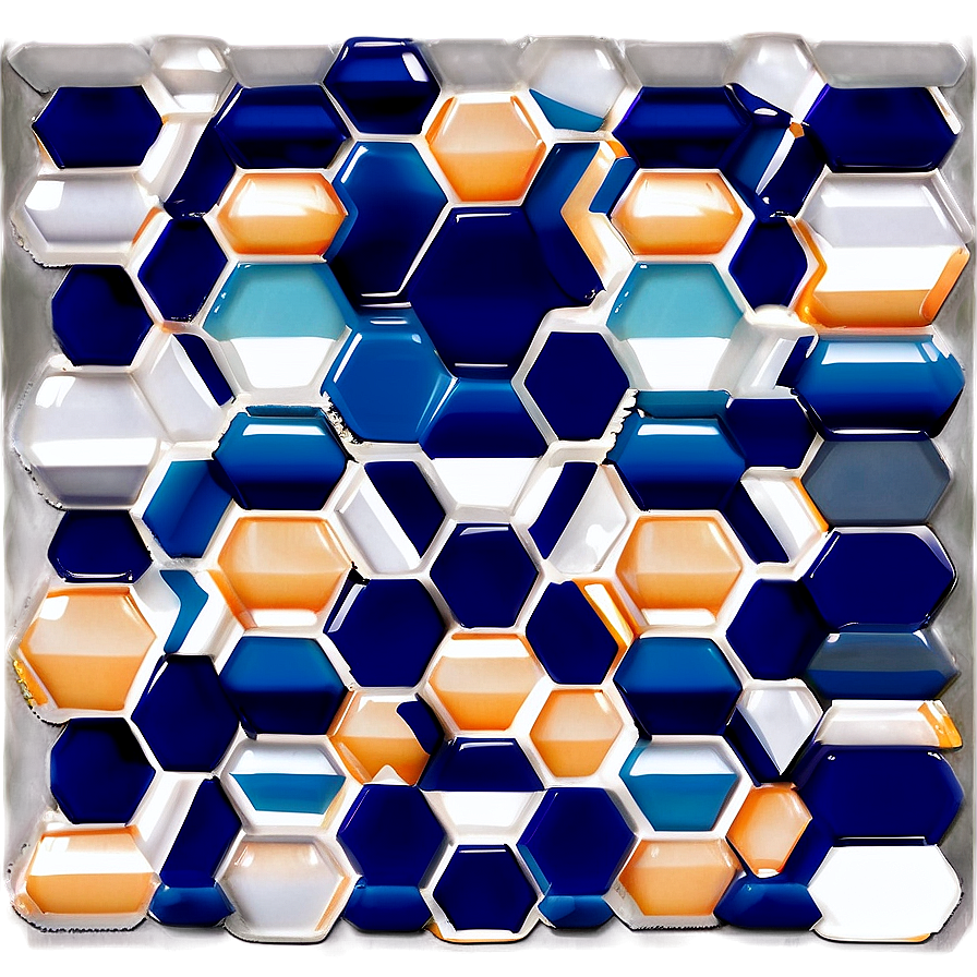 Nautical Hexagon Pattern Png Cwa92 PNG