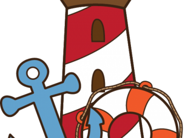 Nautical Lighthouse Anchor Lifebuoy PNG