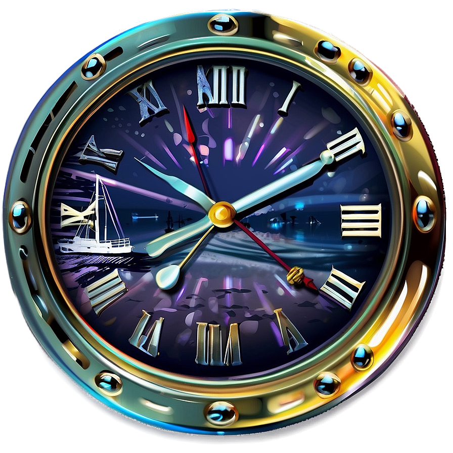 Nautical Theme Clock Png Nxw PNG