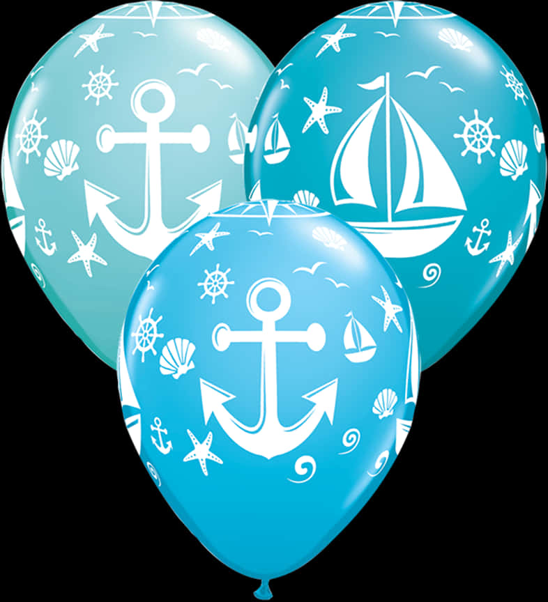 Nautical Themed Balloons PNG