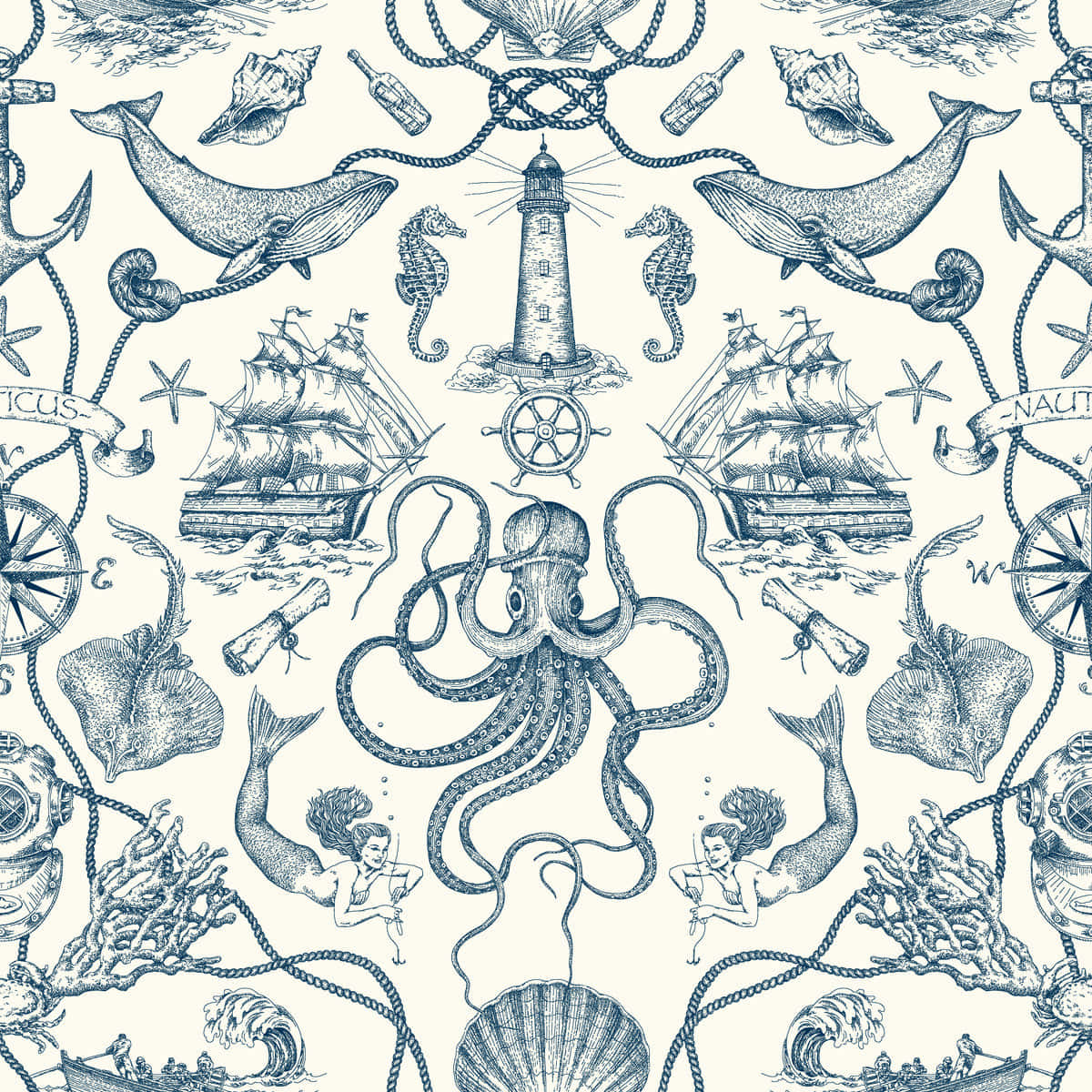 Motif Thématique Nautique Fond d'écran