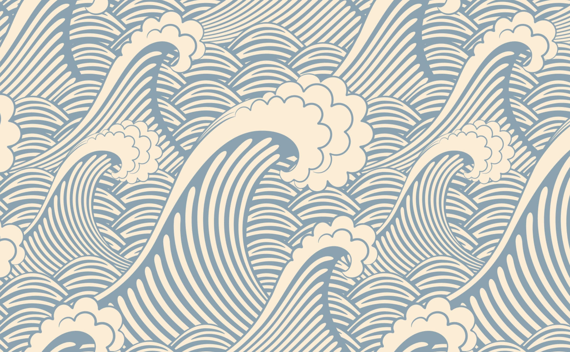 Nautical Waves Design Wallpaper