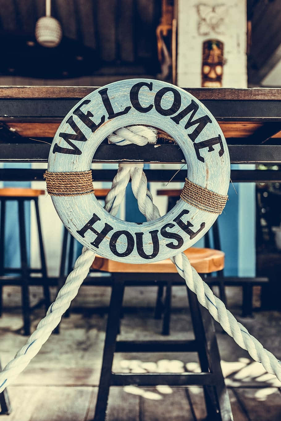 Nautical Welcome House Sign Wallpaper