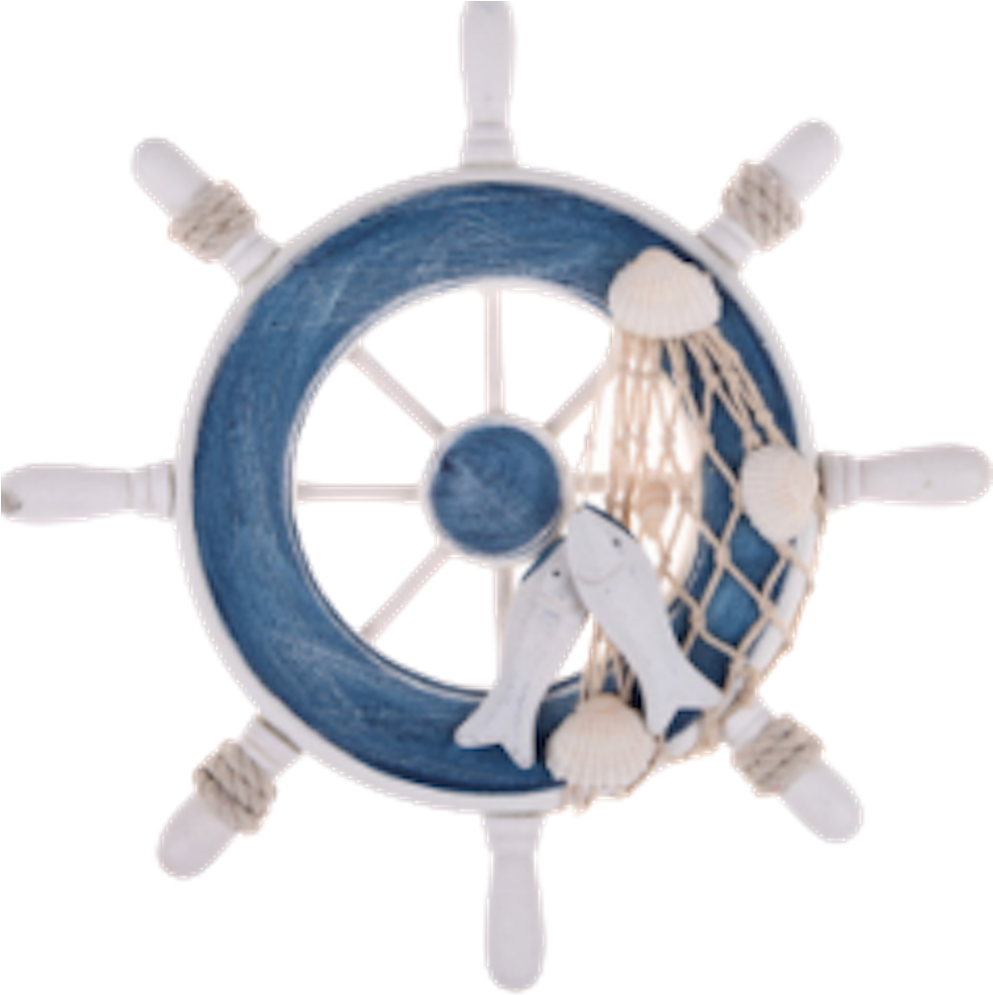 Nautical Wheel Decorative Artifact PNG