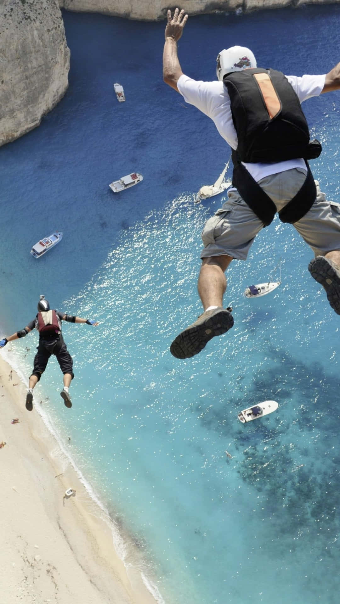 Navagio Beach Skydiving Picture