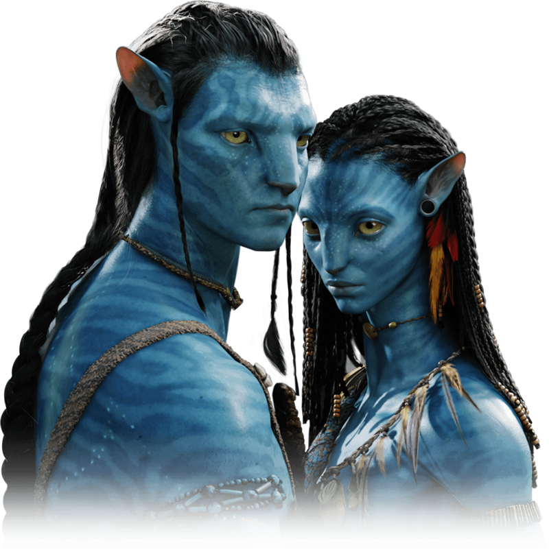 Na'vi Couple Avatar Movie PNG
