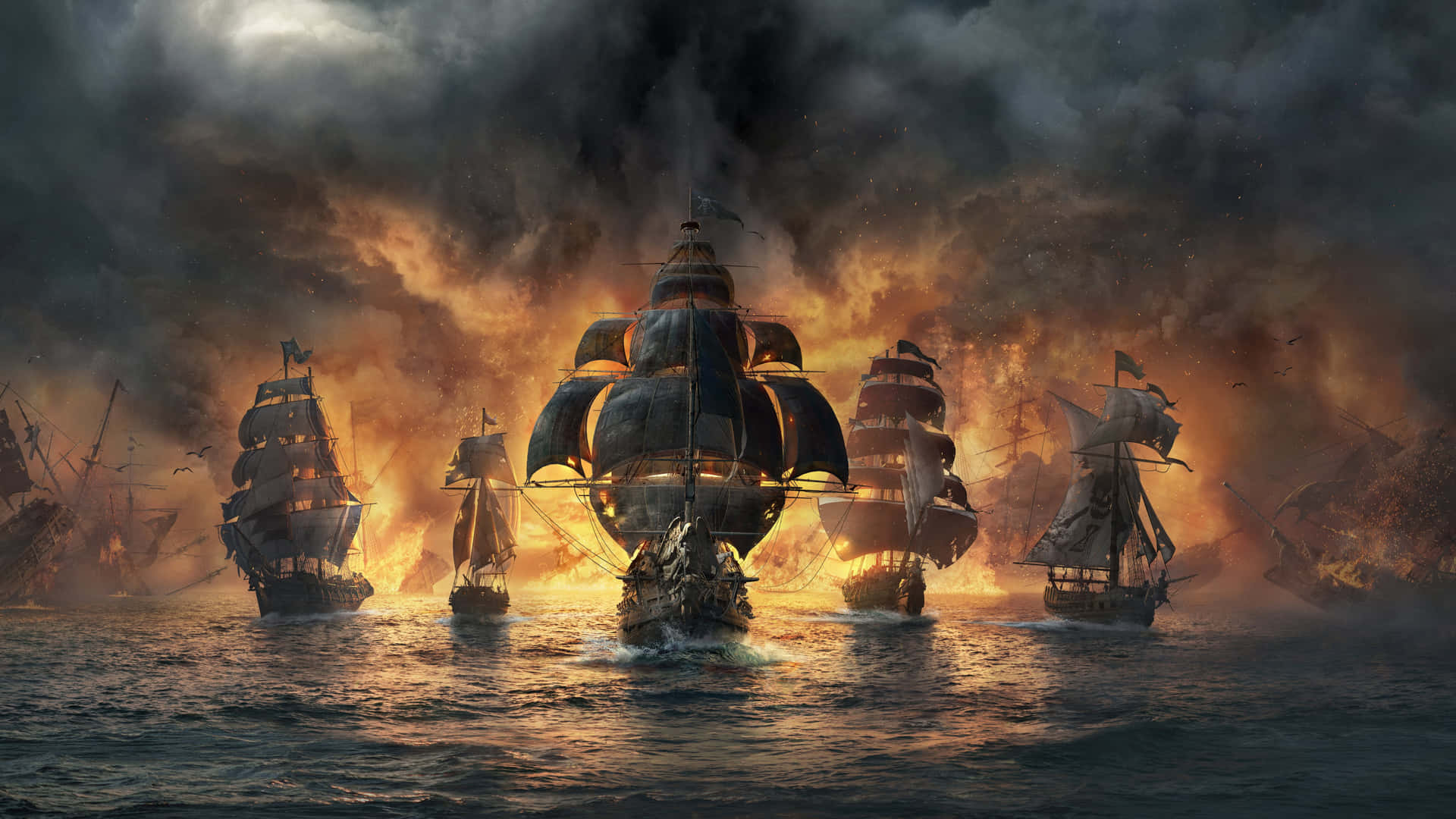 Navigandoverso L'ignoto: Una Nave Pirata Al Tramonto