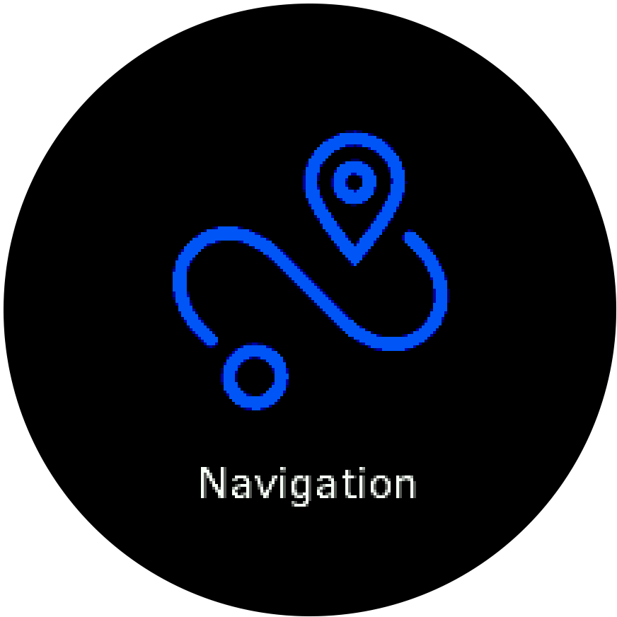 Navigation Icon Blue Path PNG