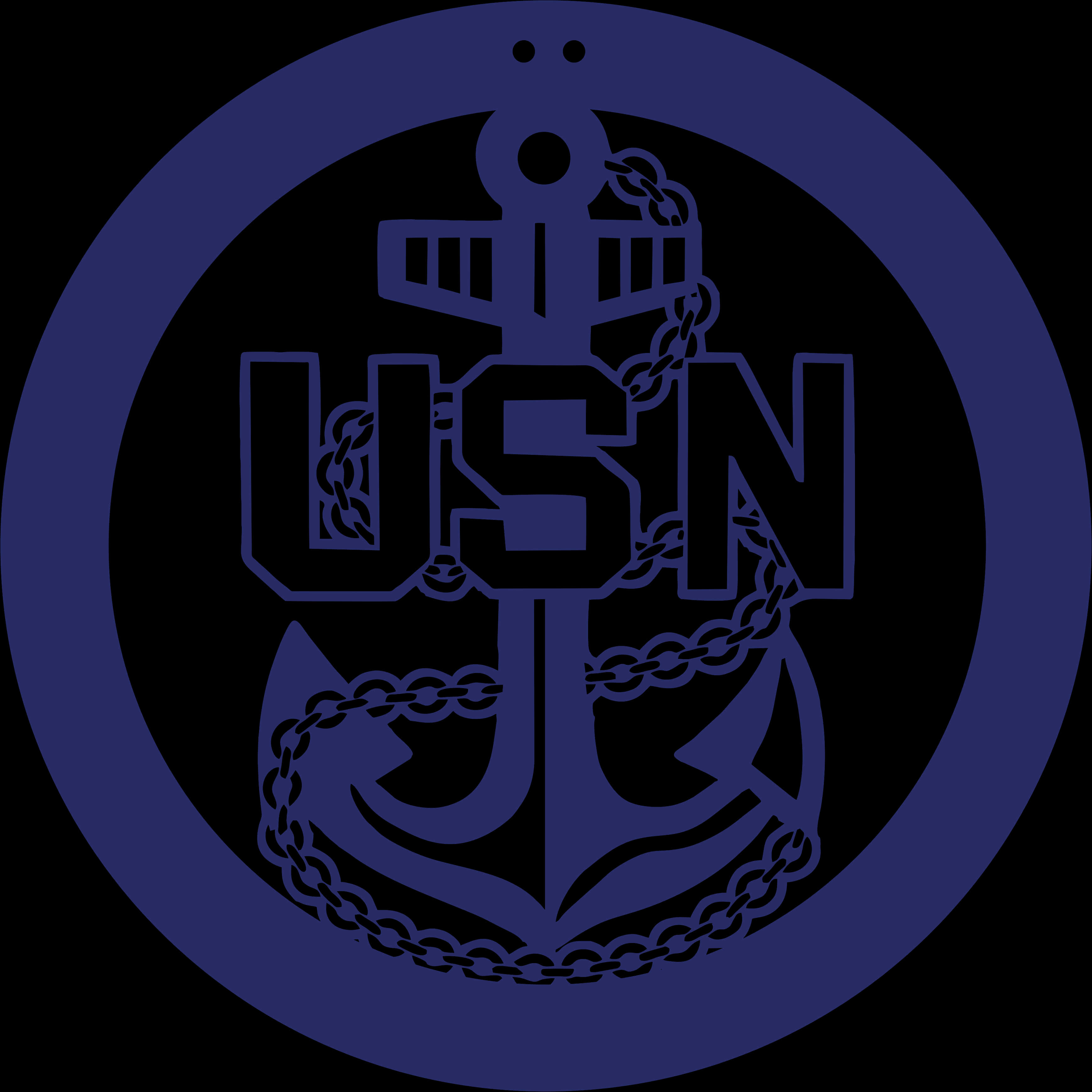 Navy Anchor Emblem PNG