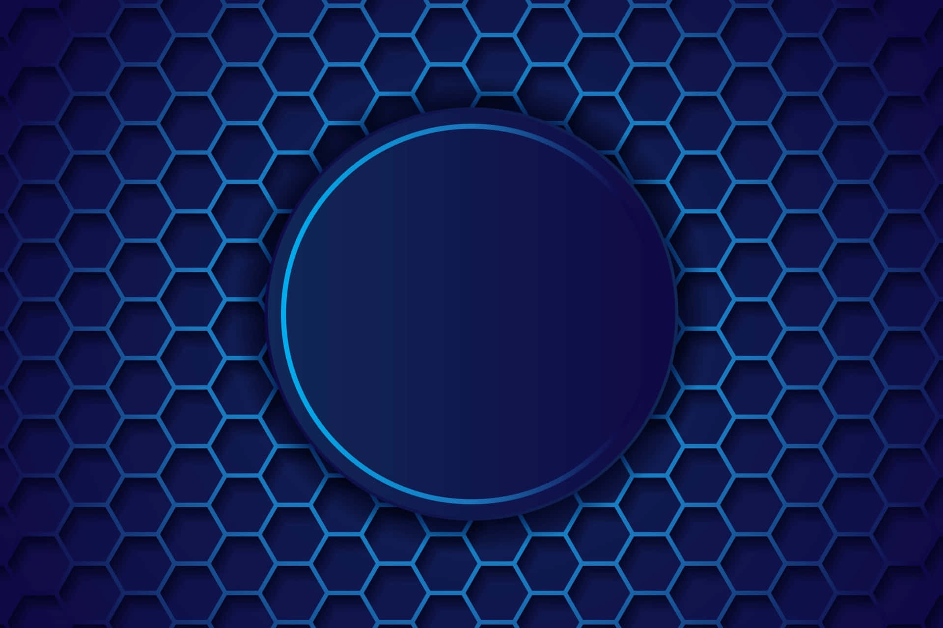Navy Blue Background With Hexagon Pattern