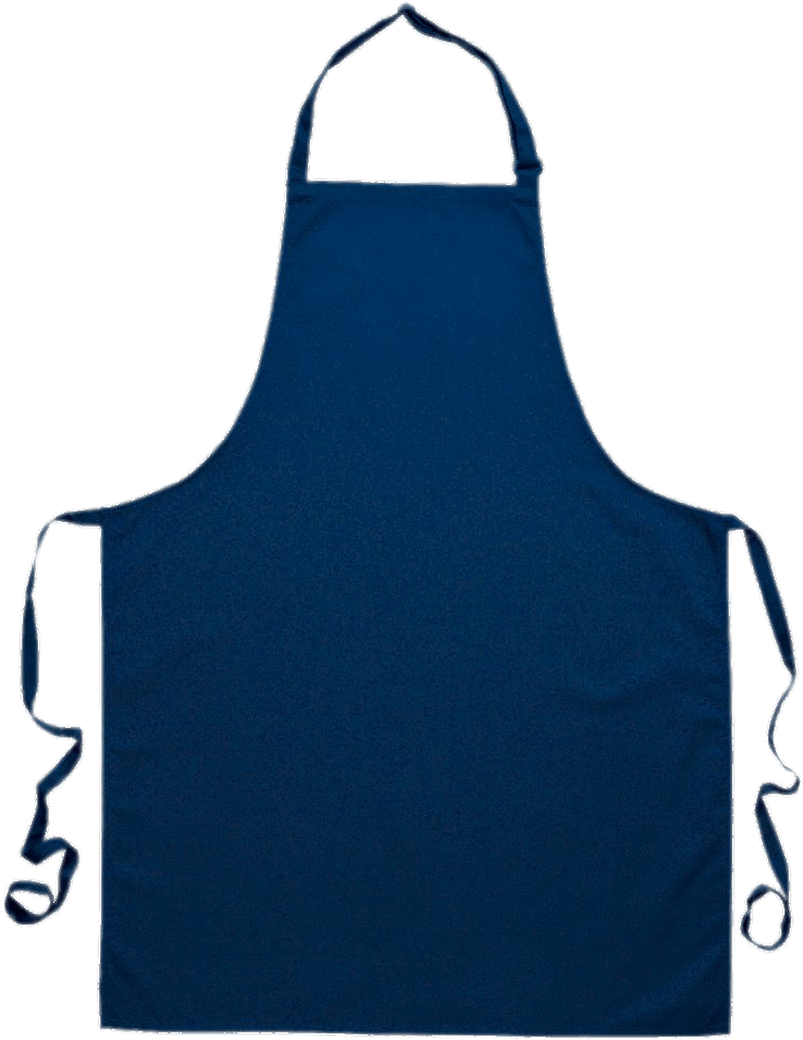 Navy Blue Chef Apron PNG