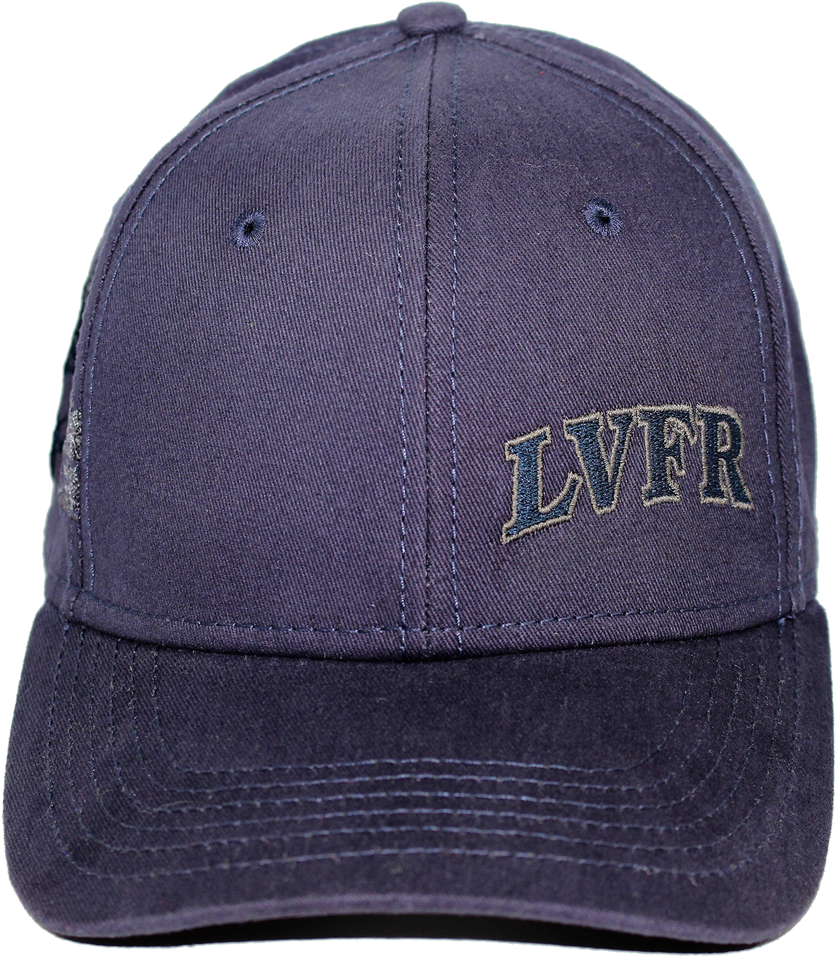 Navy Blue Firefighter Cap L V F R Embroidery PNG