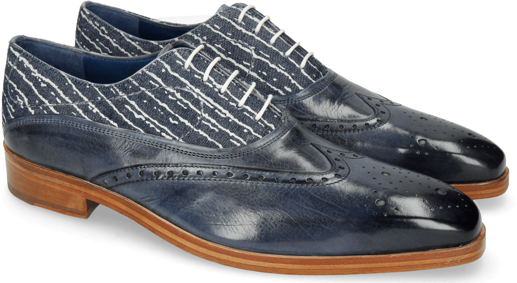 Navy Blue Oxford Shoes PNG