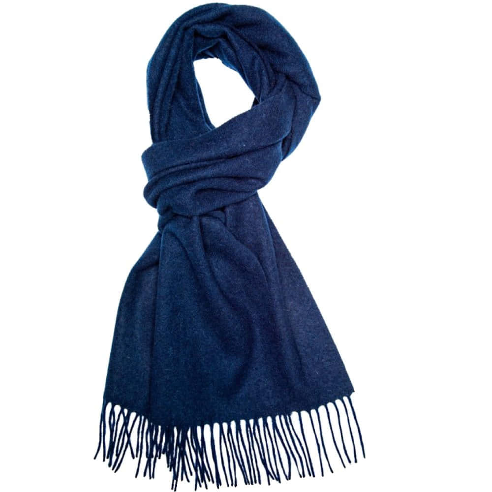 Style Up with a Navy Blue Scarf Wallpaper