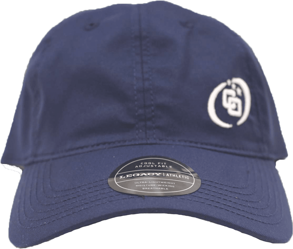 Navy Blue Sports Cap Logo PNG