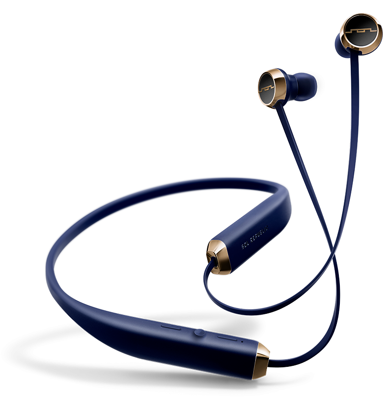 Download Navy Blue Wireless Earphones