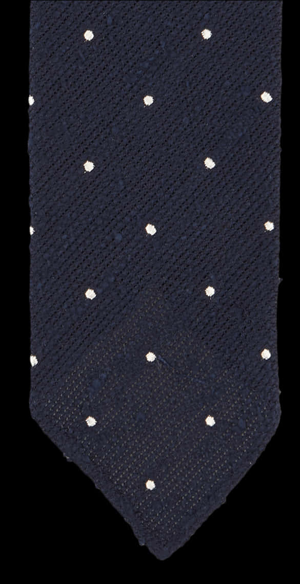 Navy Dot Pattern Tie PNG