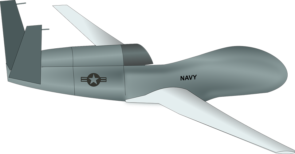 Navy Drone3 D Model PNG