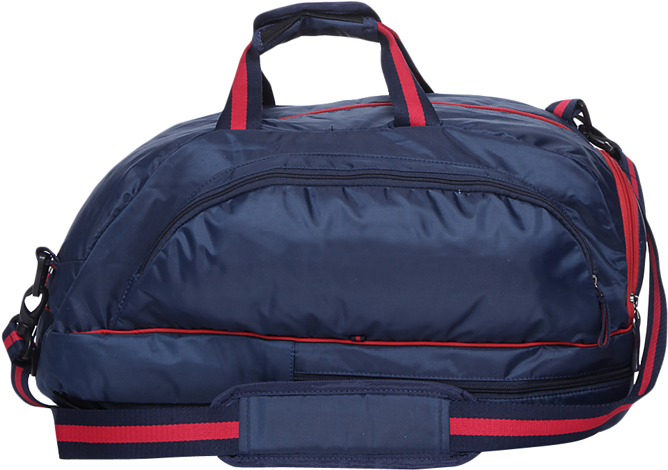 Navy Red Duffel Bag PNG