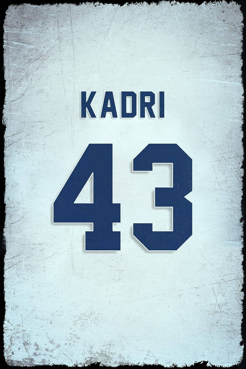 Nazem Kadri Number 43 Toronto Maple Leafs Wallpaper