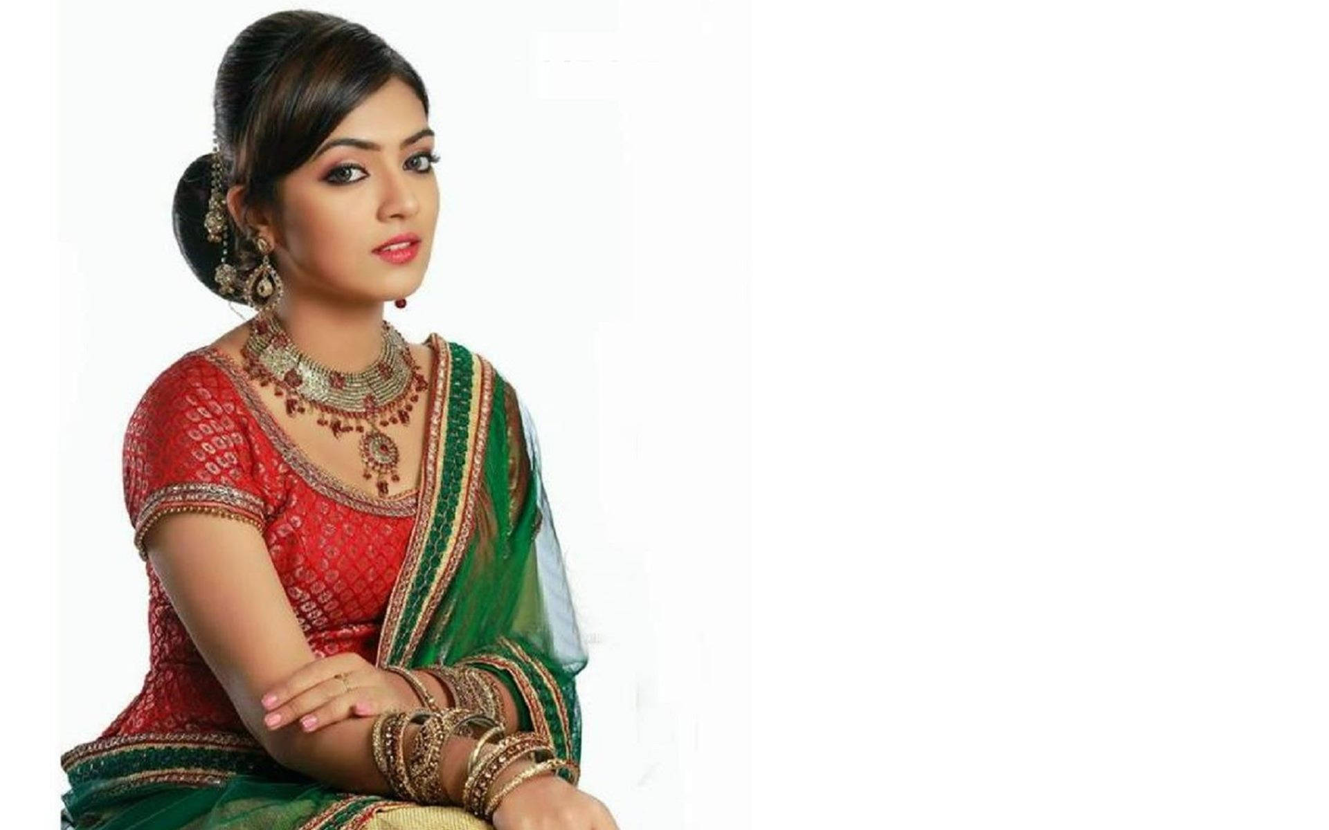 Nazriya Hd Traditional Dress Background