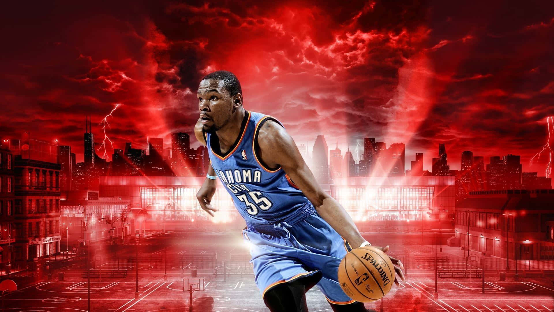 NBA 2K Kevin Durant Kunst Tapet Wallpaper
