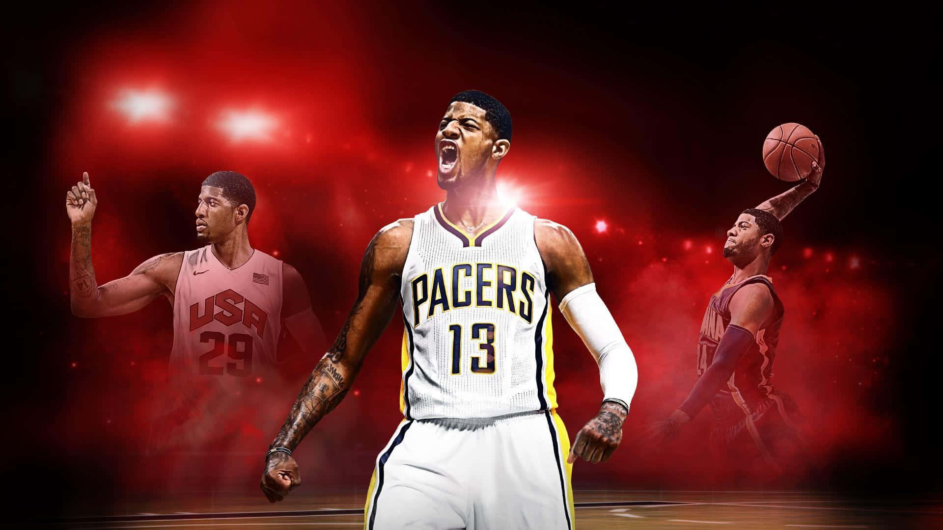 NBA 2K Paul George Screams Wallpaper