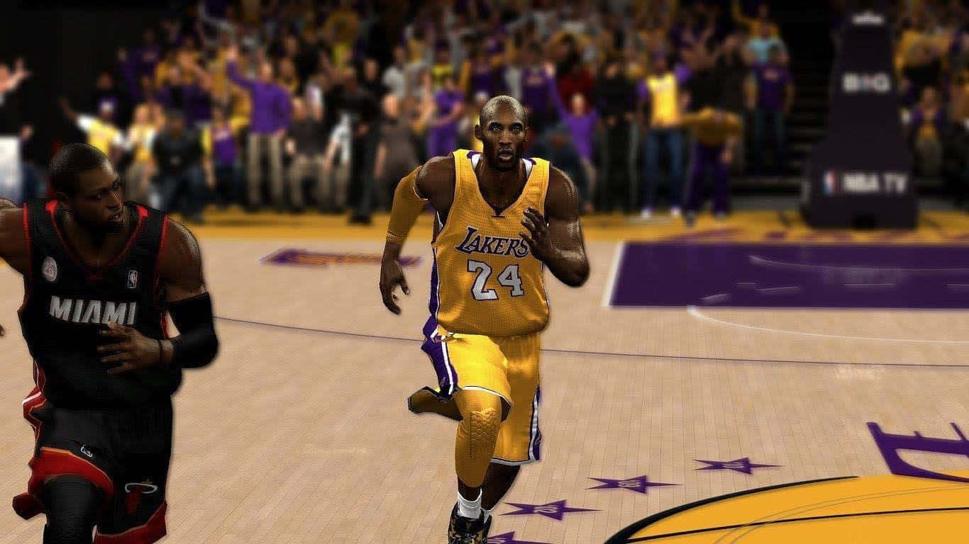 NBA 2K Kobe Bryant Under Spillet. Wallpaper