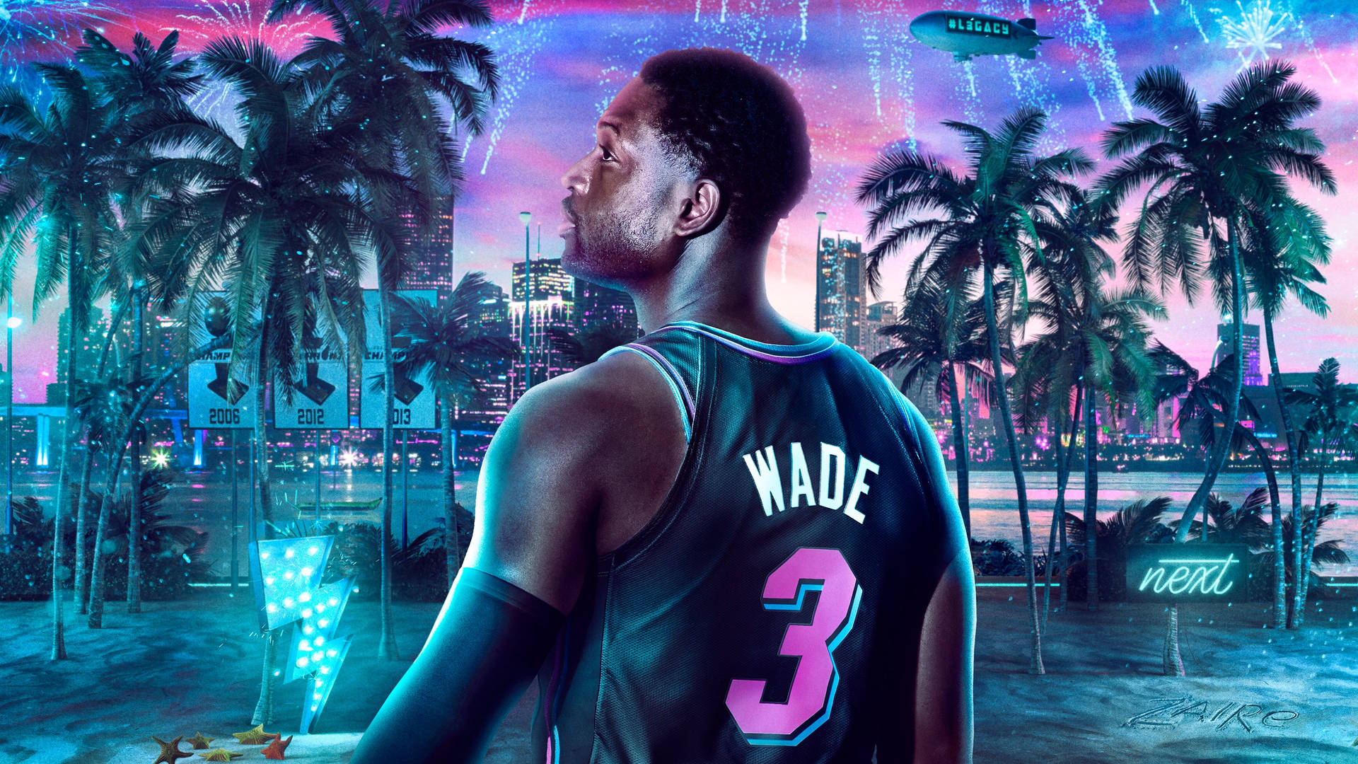 NBA 2K20 Legend Edition Dwyane Wade Poster Wallpaper
