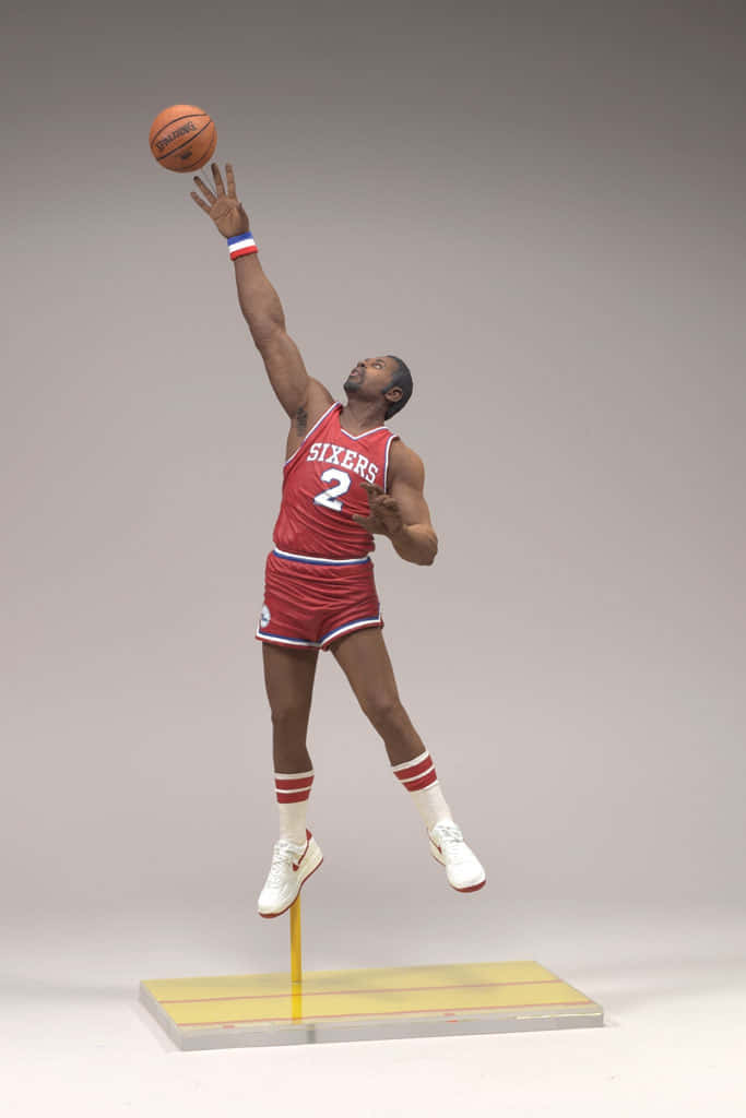 NBA Athlete Moses Malone Figurine Wallpaper