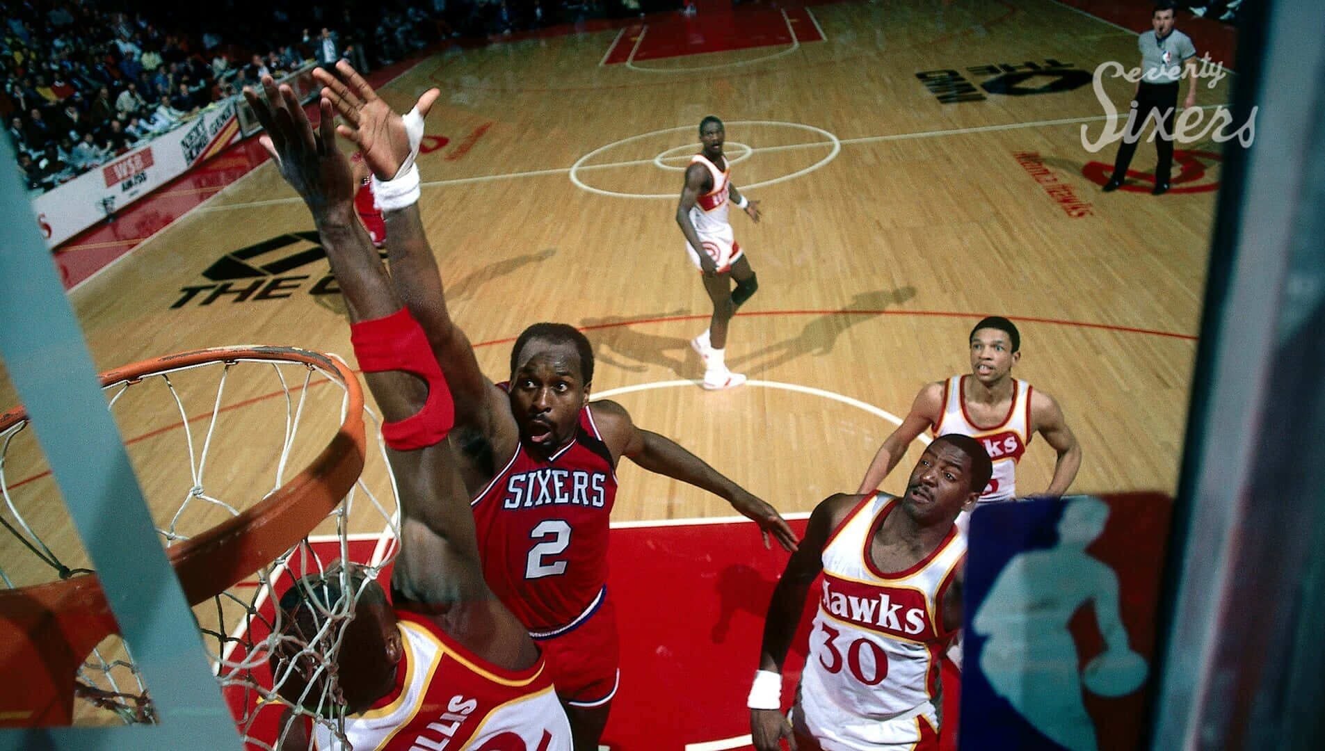 Nbabester Athlet Moses Malone Wallpaper