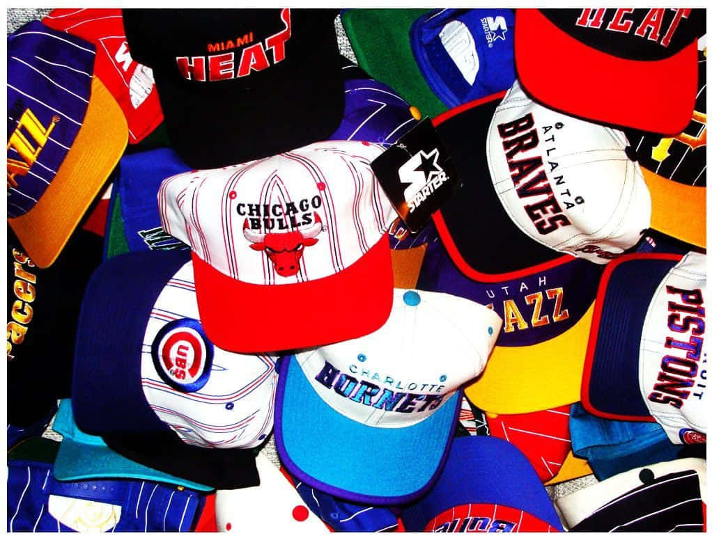 NBA Cap Collection Wallpaper