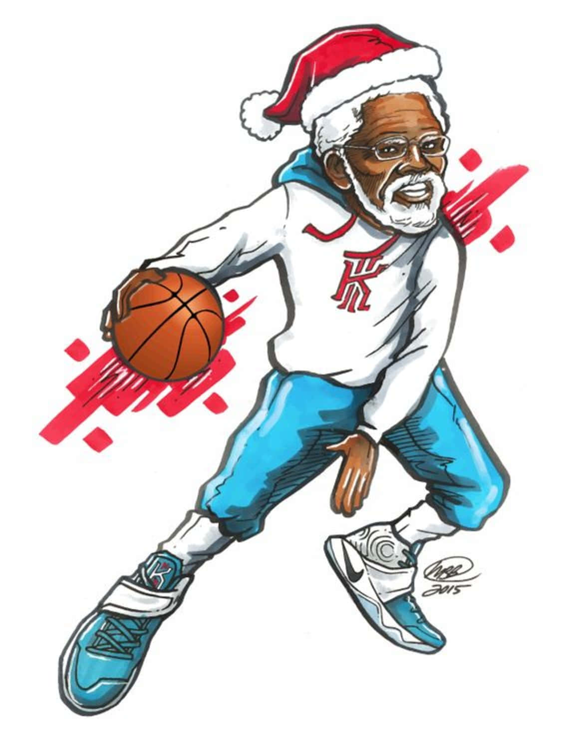 NBA-hold fejrer jul Wallpaper
