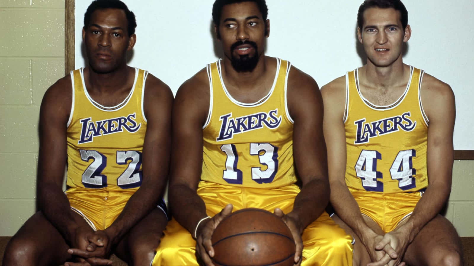 Díade La Nba: Elgin Baylor De Los Lakers Fondo de pantalla