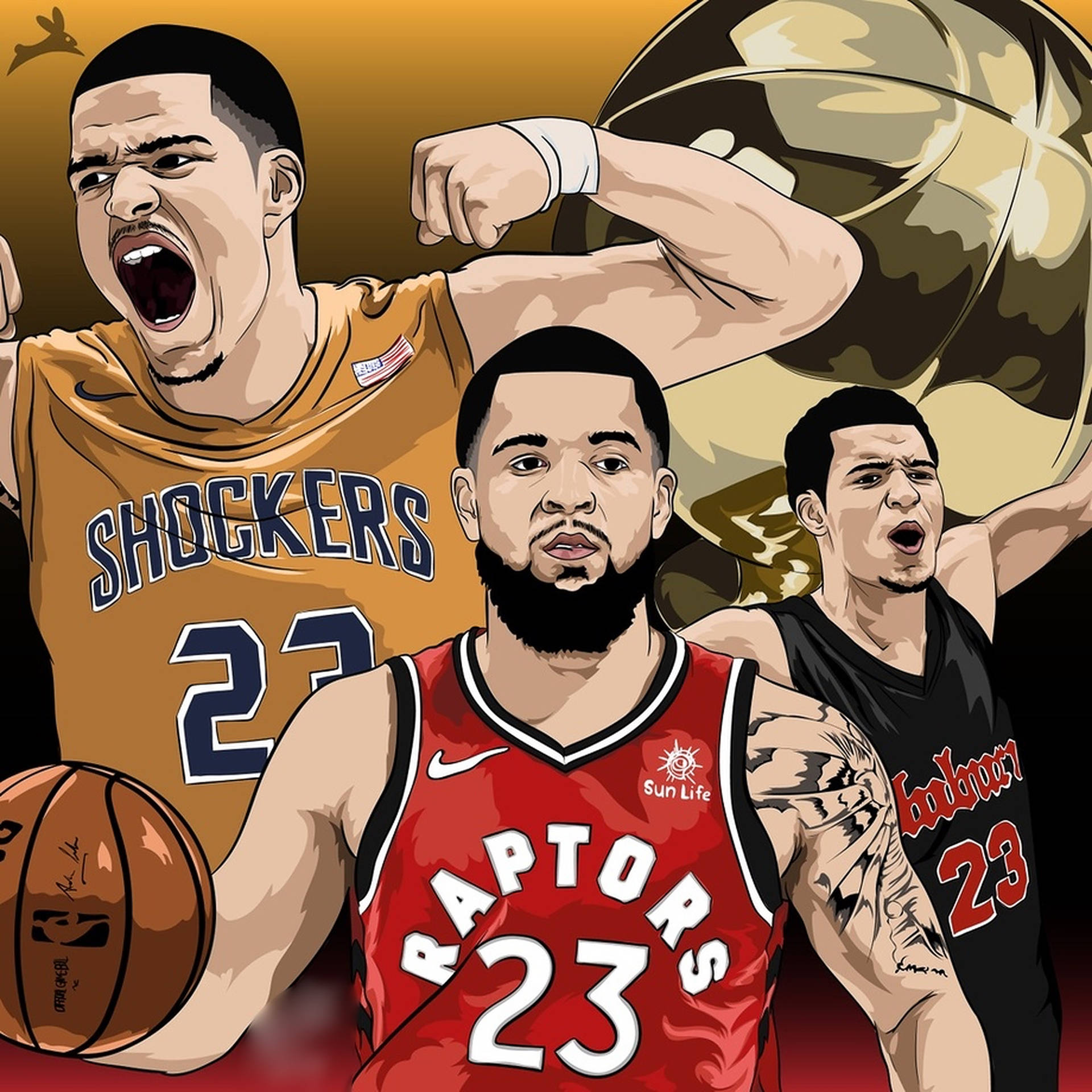 NBA Fred Vanvleet Fan Art Wallpaper