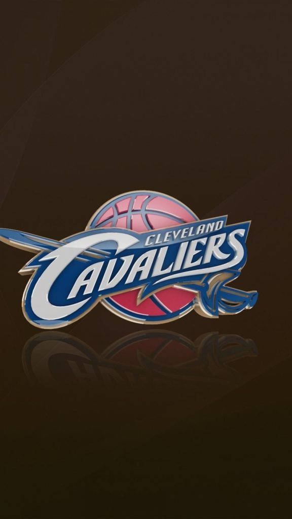 Nbaiphone Cleveland Cavaliers-teamlogotyp. Wallpaper