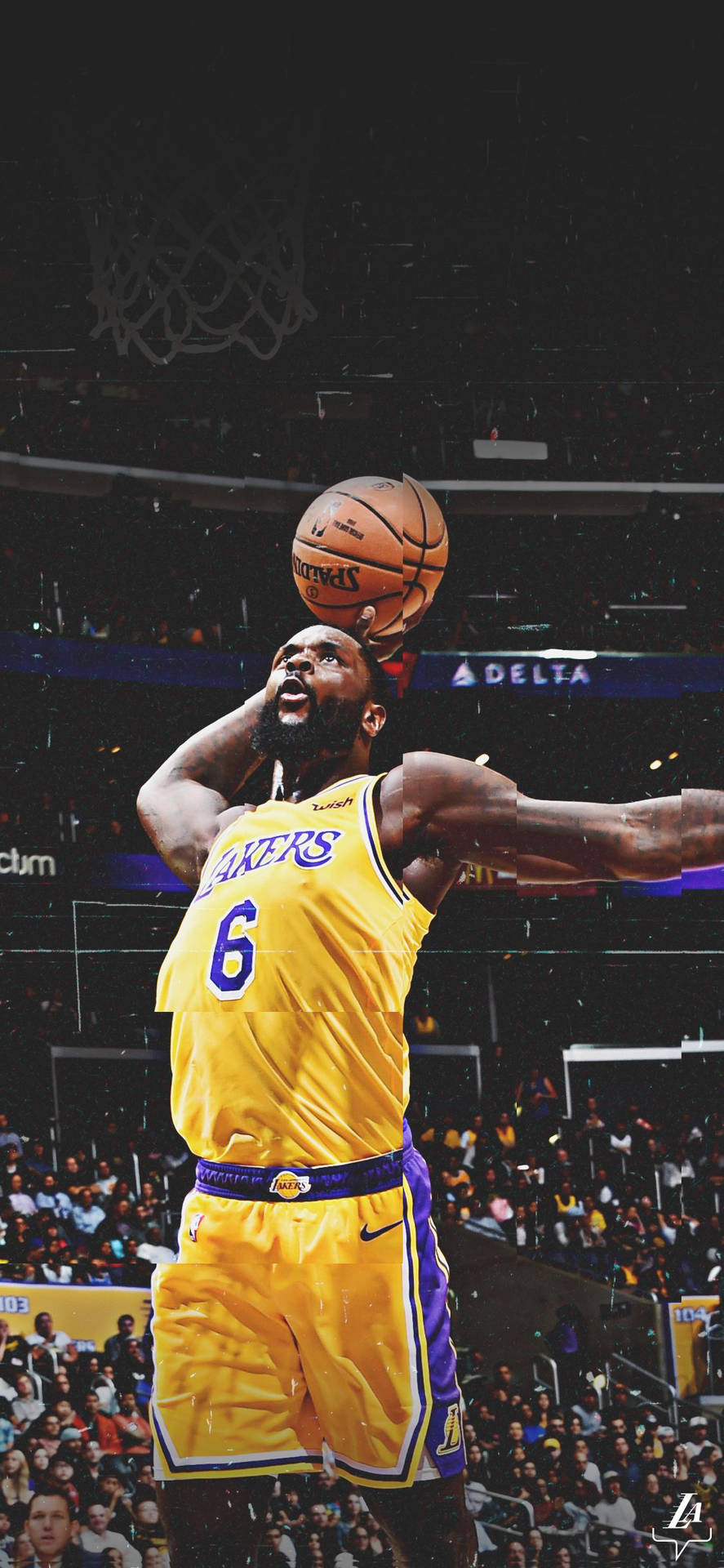 Nbaiphone-hintergrundbild Von Lance Stephenson Von Den Los Angeles Lakers. Wallpaper