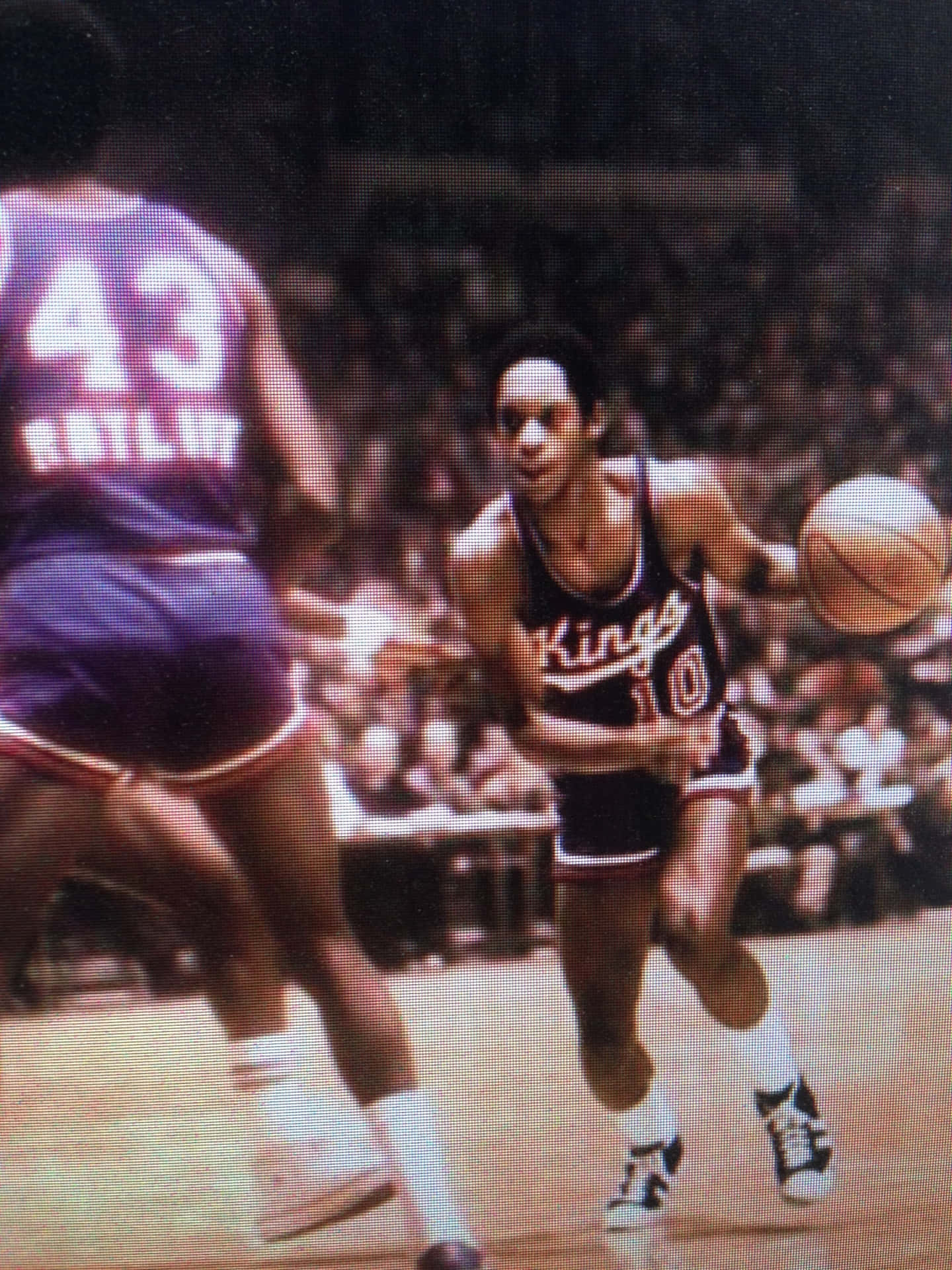 NBA Kansas City Kings Nate Archibald i baggrunden. Wallpaper