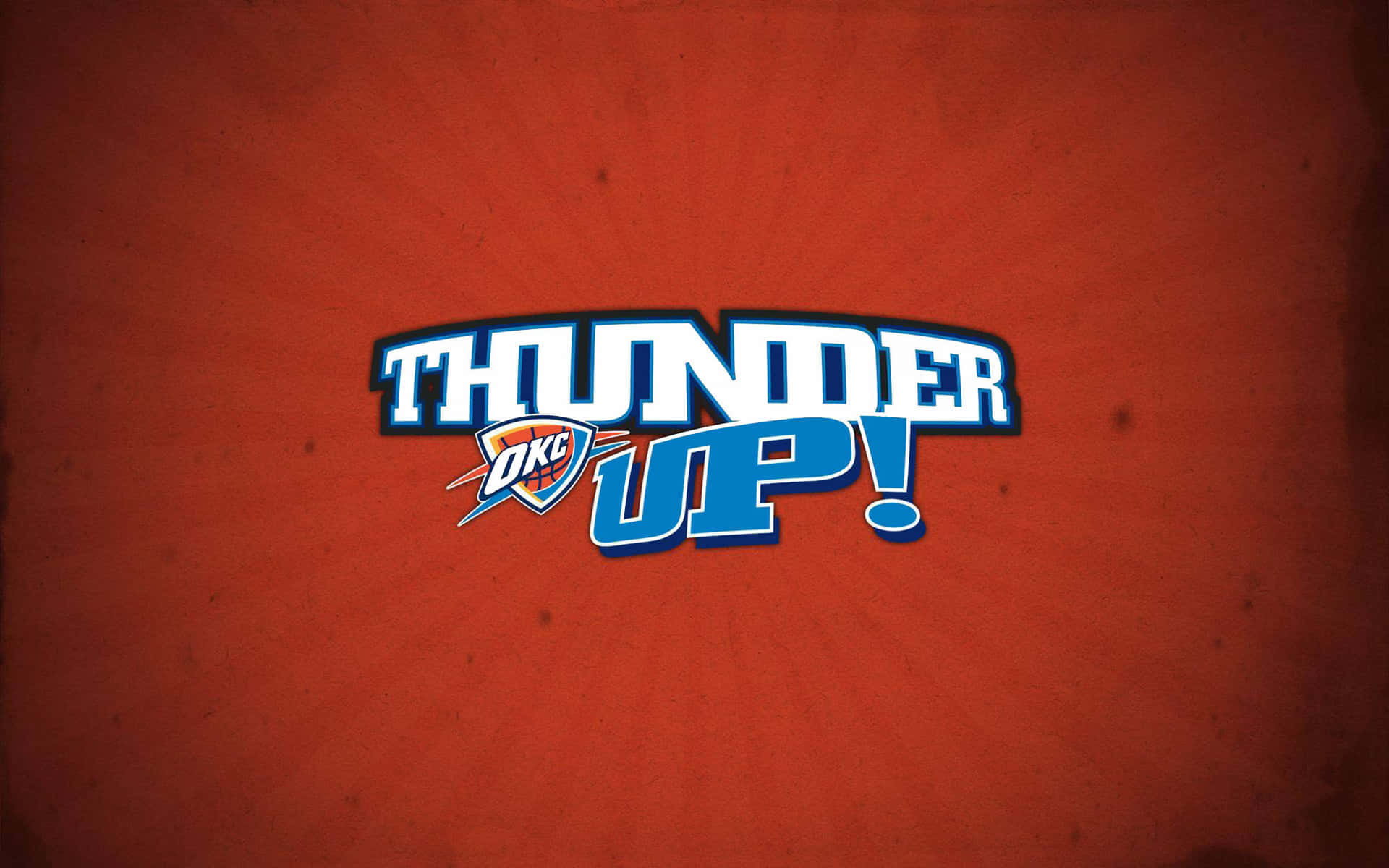 NBA League OKC Oklahoma City Thunders Slogan Tapet Wallpaper