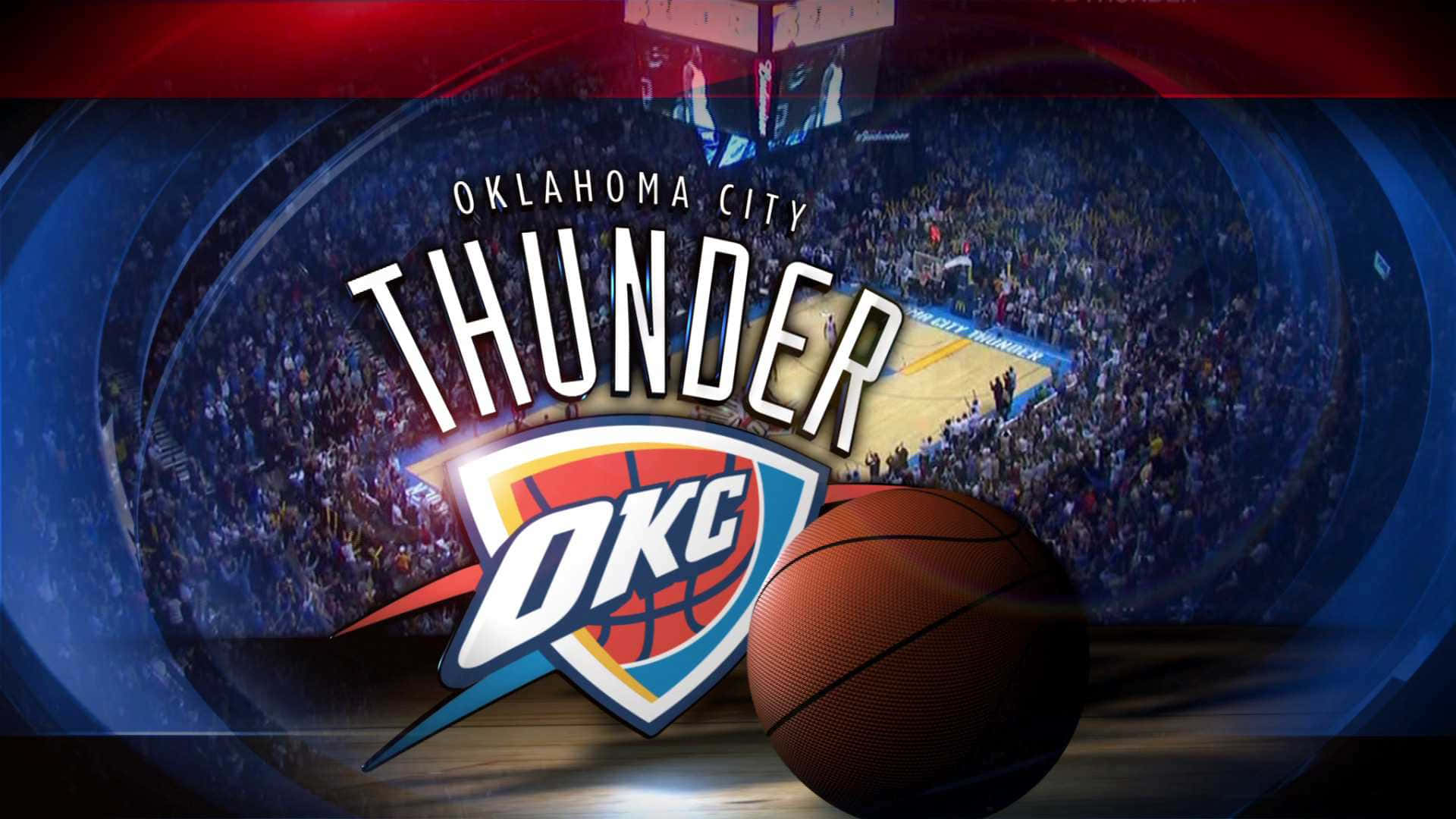 NBA Liga Oklahoma City Thunder OKC Basketball Tur Wallpaper Wallpaper