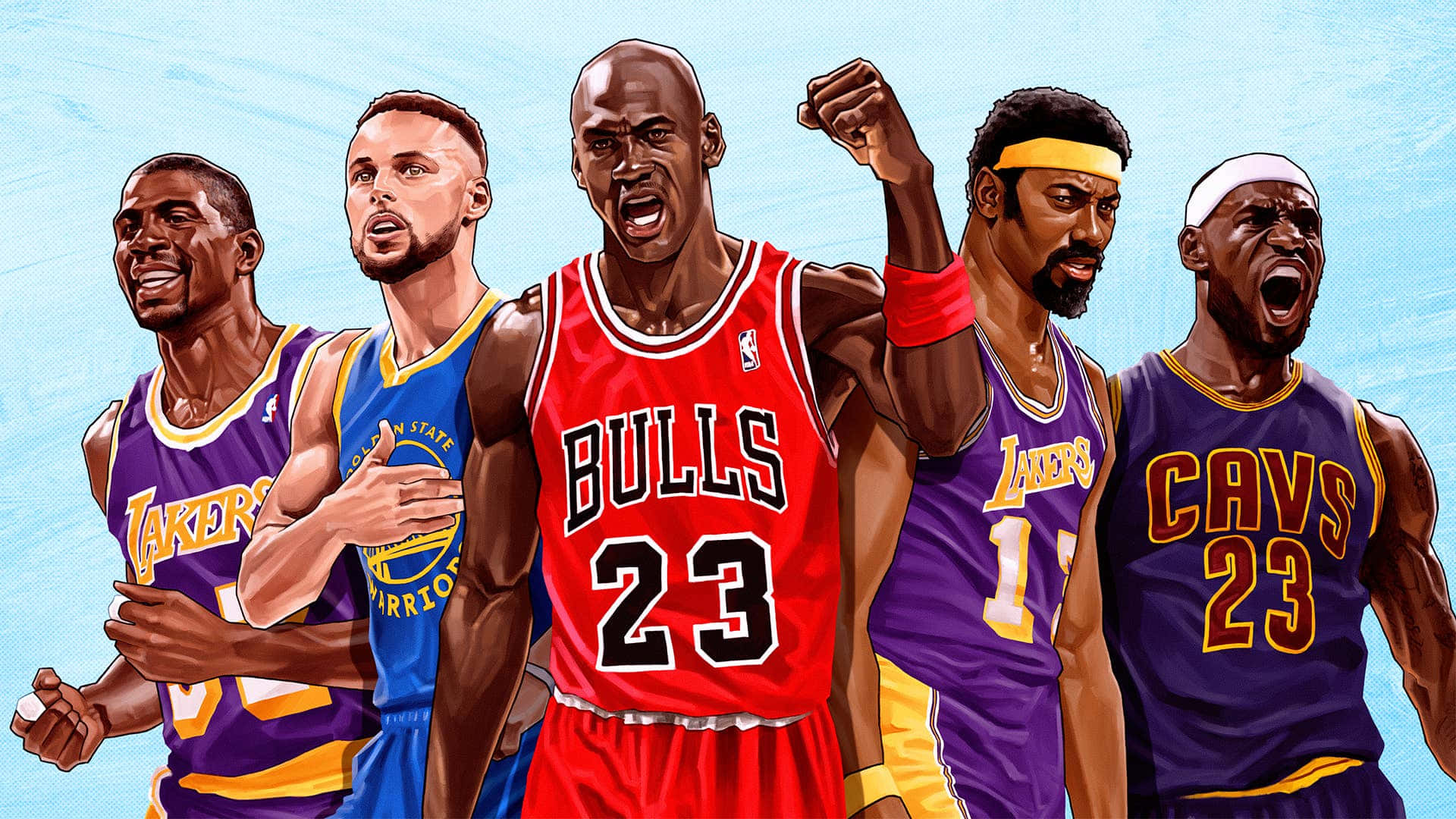 Nba Legends - The Glory Of Basketball Wallpaper