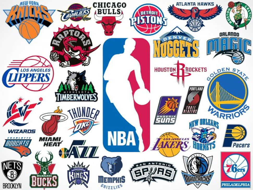 NBA-logo på hvid baggrund Wallpaper